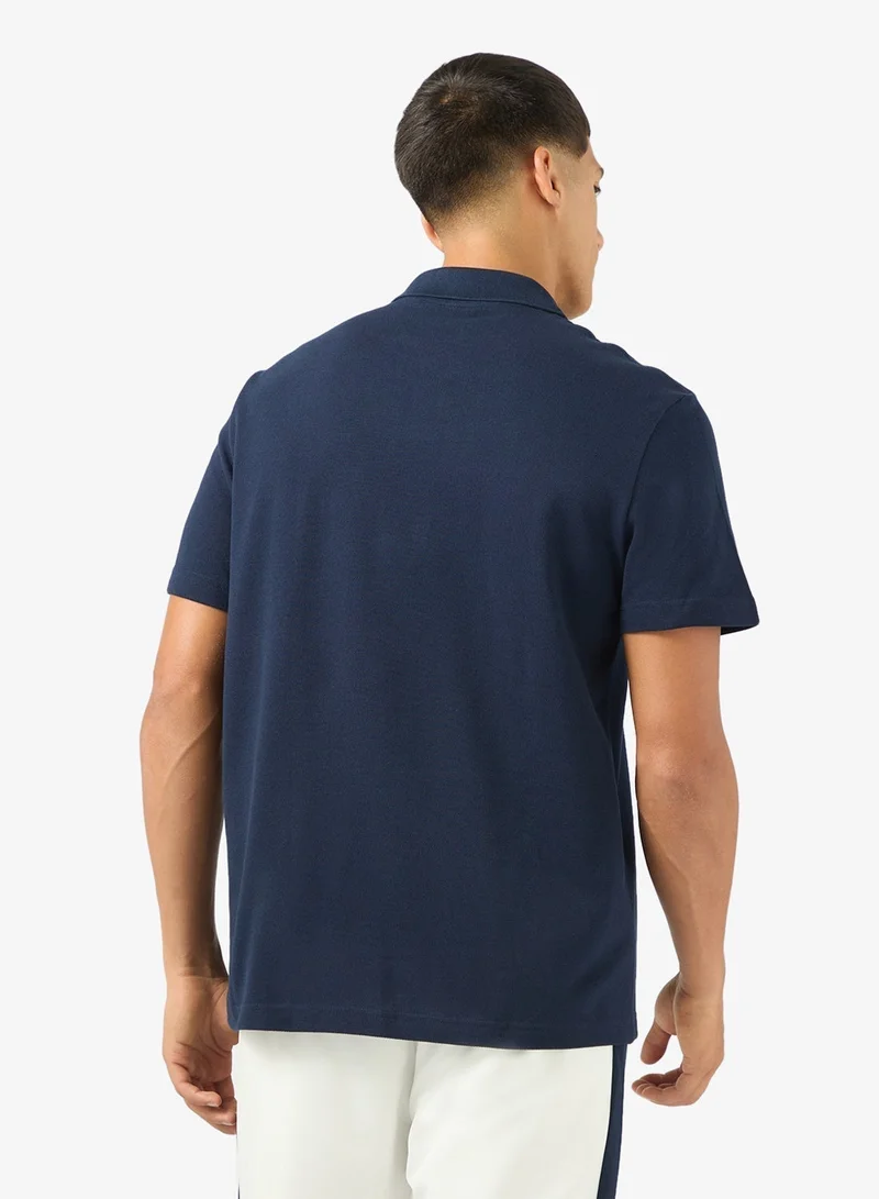 LACOSTE Stretch Pique Trim Pop Polo