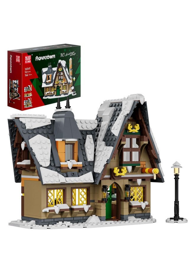 mould king Christmas Cottage House Alone Building Sets Toy, Stem Project Educational Building Kit Toys, Holiday Presents For Kids 8 9 10 11 12 13 14 Years Old(766 Pieces)  - Image 1