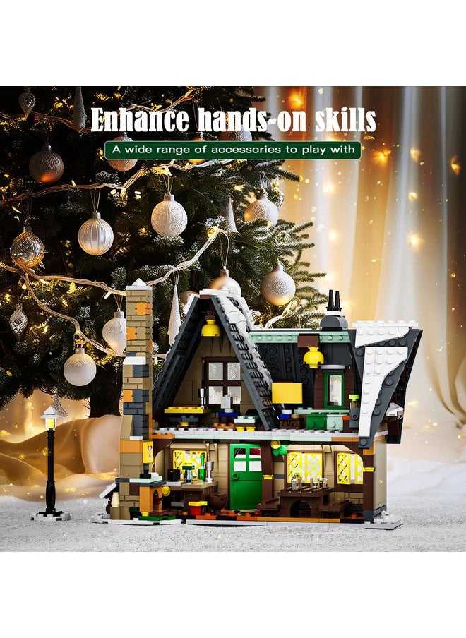 mould king Christmas Cottage House Alone Building Sets Toy, Stem Project Educational Building Kit Toys, Holiday Presents For Kids 8 9 10 11 12 13 14 Years Old(766 Pieces)  - Image 4