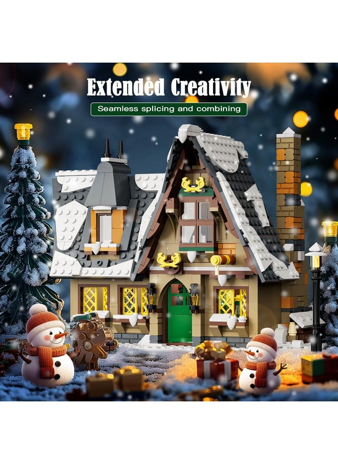 mould king Christmas Cottage House Alone Building Sets Toy, Stem Project Educational Building Kit Toys, Holiday Presents For Kids 8 9 10 11 12 13 14 Years Old(766 Pieces)  - Image 3