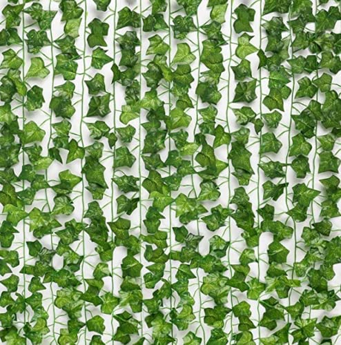 Blue Penguin Blue Penguin Artificial Money Plant Leaves Creeper Bail for Home Office Terrace Festival Decoration Length 65 Feet Green 12 