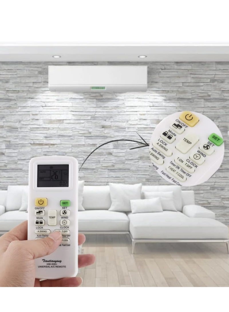 ELTRAZONE Universal Intelligent Air Conditioner,Universal air Conditioner Remote Control Universal air Conditioner Remote Control Remote Control Replacement LCD Screen Controller,Universal air Conditioner - Image 2