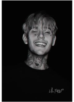 (Assembly frame) Modern RIP Rapper Music Star Lil Peep Portrait Poster Canvas Paintings Wall Art Picture for Living Room Home Decoration Cuadro