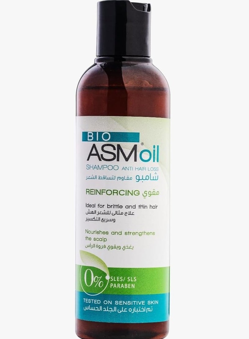 Bio ASM Anti-hair loss oil shampoo, ideal treatment for brittle hair, 200 ml - Image 3