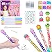 MOMUSE DIY Pen Making Kit Fun Pen Creator Studio Make You Own 4 Sparkly Glitter Pens Creative Art and Craft Kits Toys for Kids Girls Tweens 6 7 8 9 10 11 12 Years Birthday Gift Present - Image 2