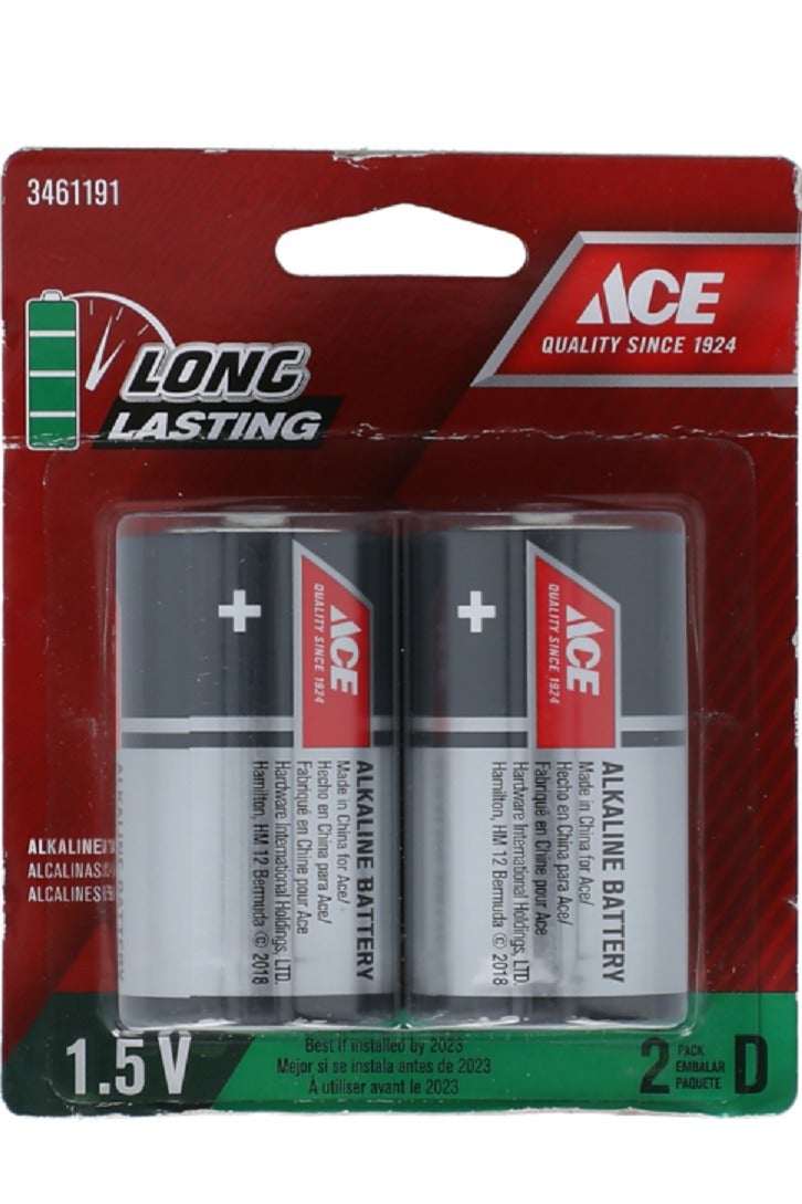 ACE 2-Piece 1.5V alkaline d battery