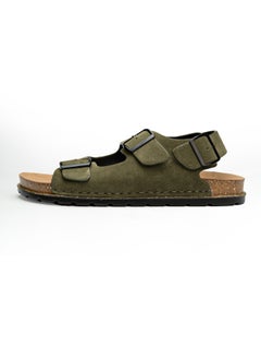AL-WAHA AL-ZHABIA Men's Genuine Leather Sandals - Breathable PU Sole, Anti-Slip Design, Durable for Desert Climate & Daily Wear(43)  - Image 2