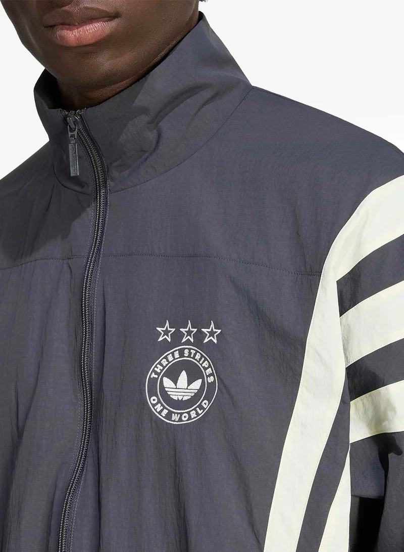 Adidas Originals BLACK Essential Logo Jacket for Men | Best Price UAE