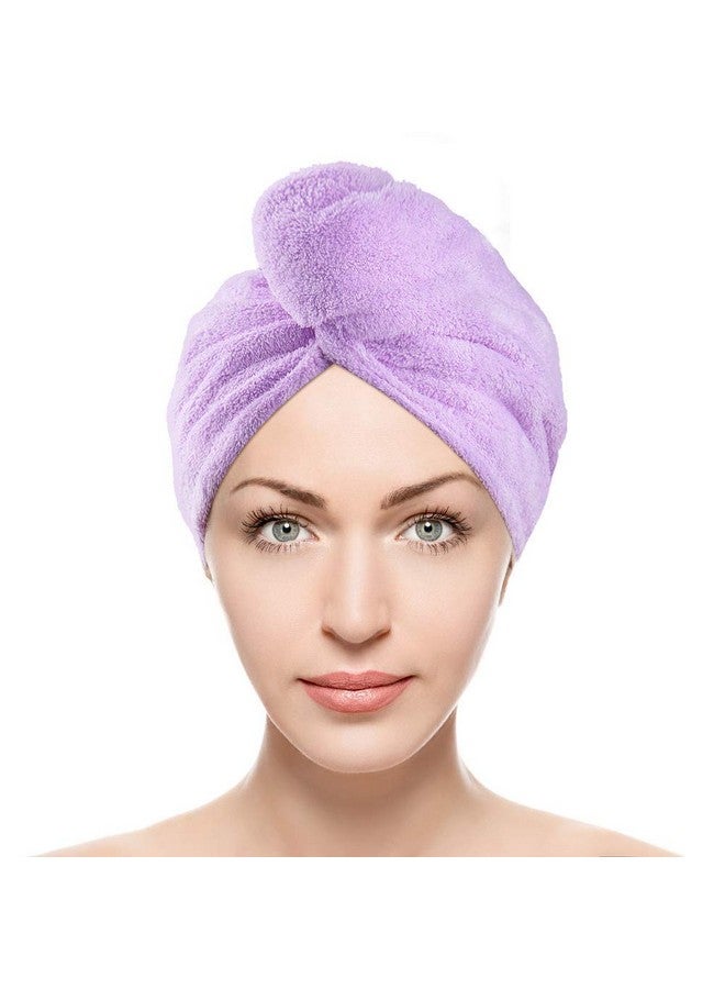 Exotic Mall Exotic Mall Microfiber Hair Towel Wrap for Women Girls, Quick Dry Towel for Hair, Hair Drying Towels with Button, Anti Frizz Super Absorbent Soft Hair Drying Turban for Long Curly Thick Hair - Image 1