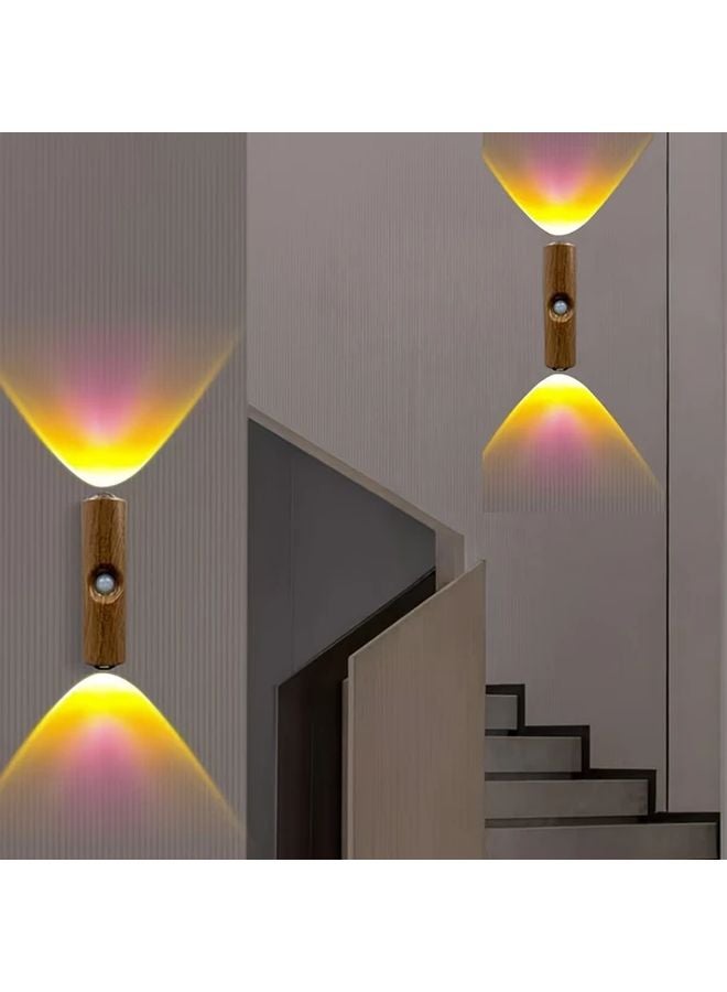 5pcs Mini Smart Sensor Wall Light RGB Gradient USB Rechargeable LED Night Lamp - Image 3