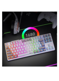 Meetion MEETION MK14 TKL Three Mode Wireless/Bluetooth/Wired Hot-swappable Gaming Keyboard 87 Keys RGB LED Light Mechanical Keyboard for Game  - Image 4