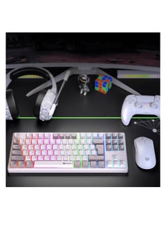 Meetion MEETION MK14 TKL Three Mode Wireless/Bluetooth/Wired Hot-swappable Gaming Keyboard 87 Keys RGB LED Light Mechanical Keyboard for Game  - Image 2