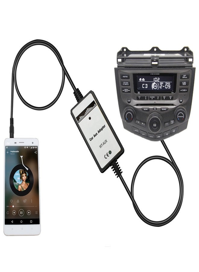 Yomikoo Car Audio CD to AUX Input Adapter CD Changer for Honda Accord 2003-2012, City 2002-2011, CRV 2005-2014, Civic 2006-2012, Odyssey 2005-2010, TSX 2004-2011 - Image 1