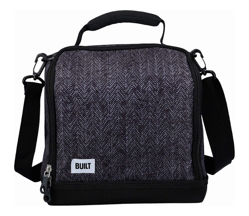 BUILT Insulated Lunch Bag with The Professional Design Polyester Black 185 x 24 x 26 cm