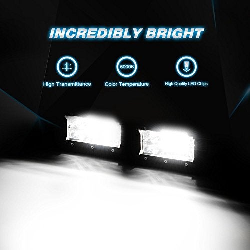 Casago CS5IW2P 5 Inch 24 CREE LED Fog Light Offroad Driving Flood Lamp for Bikes Cars Truck Pickup Jeep SUV ATV UTV (72W, 2 PCS) - Image 5