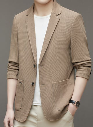 Mens Suit Collar Coats Casual Slim Fit Knitting Suit Jacket Lightweight Business 2 Button Blazers Khaki - pzsku/ZCF9A8AC9B1781A1DC598Z/45/_/1709169637/b5ef56b7-5f91-4838-8b74-0aef67afbdff