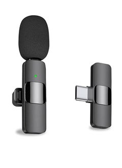 DIGI CORE K8 Wireless Lavalier Microphone For Type-C Phone Plug-Play Wireless Mic USB-C Android Phone For Video Recording Interview Vlog Auto Sync And Noise Reduction Mic  - Image 1