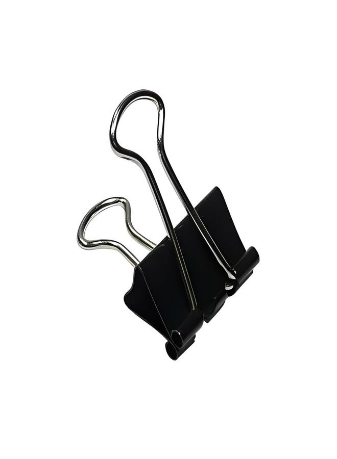 Sehgal Store Binder Clip 19 mm Size, Premium Black Binder Clips – Sturdy Metal Clamps for Office and Home Use - Pack of (72) - Image 1