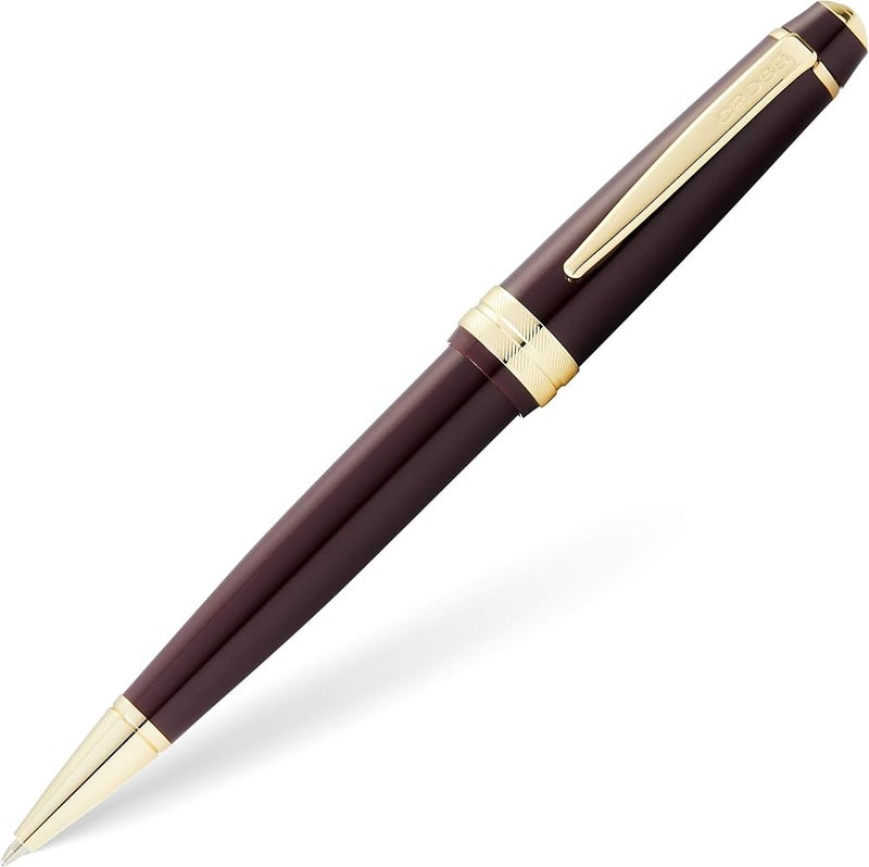 Cross Bailey Light Polished Burgundy Resin and Gold Tone Ballpoint Pen - Image 4