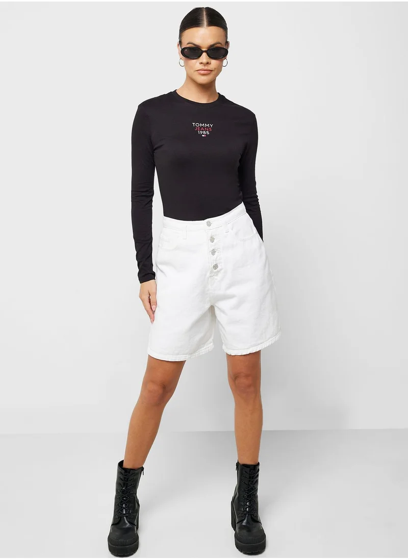 TOMMY JEANS Essential Crew Neck Logo T-Shirt