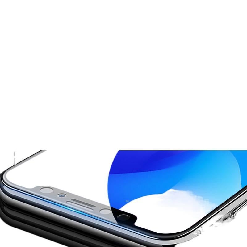 غطاء هاتف بGlass لـ iPhone 14 / 14 Plus / 14 Pro / 14 Pro Max مع مقاومة لبصمات الأصابع ونقش بارد 7D مع تغطية كاملة للشاشة مع مقاومة للخدوش باللون شفاف مقاوم للخدش - Image 3