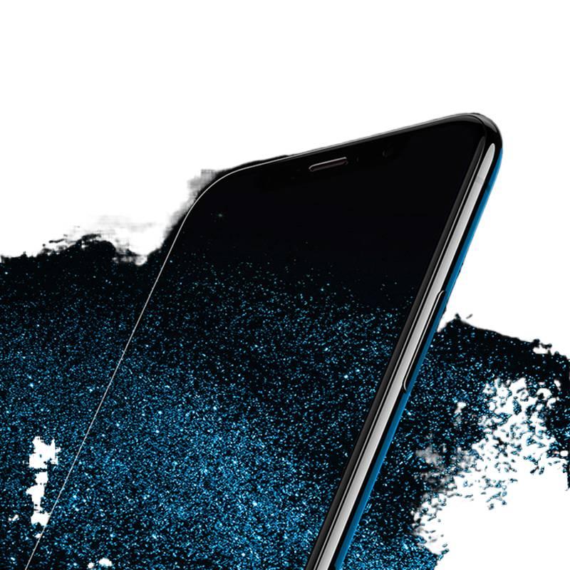 غطاء هاتف بGlass لـ iPhone 14 / 14 Plus / 14 Pro / 14 Pro Max مع مقاومة لبصمات الأصابع ونقش بارد 7D مع تغطية كاملة للشاشة مع مقاومة للخدوش باللون شفاف مقاوم للخدش - Image 4