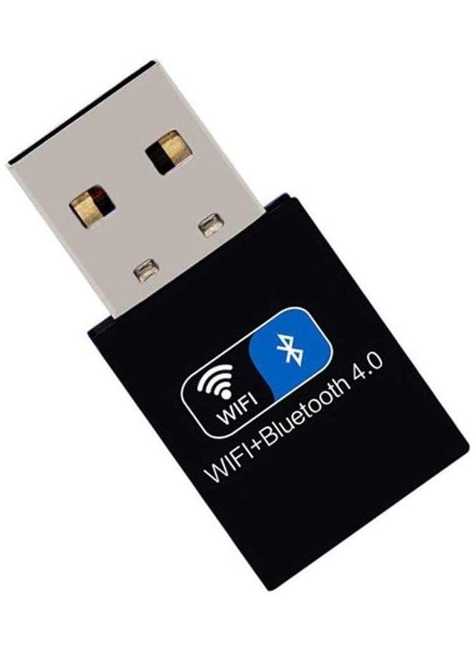 PEETTA USB WiFi Bluetooth Adapter 150Mbps Network Card Wireless Dongle for PC Laptop Desktop 2.4GHz Band 802.11N - Image 1