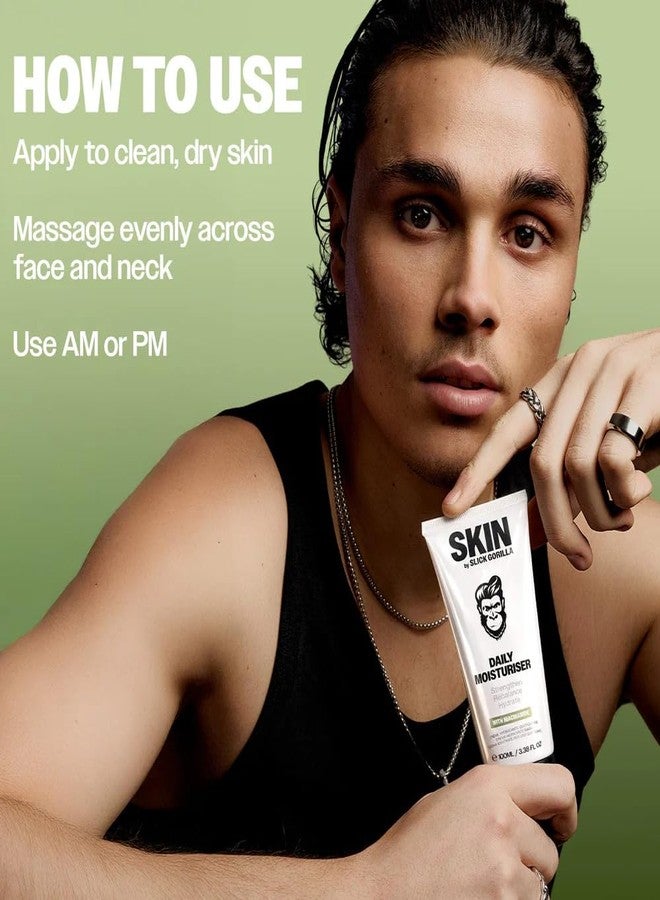 Slick Gorilla Face Moisturizer for Men 3.4 fl oz with Hyaluronic Acid - Image 3