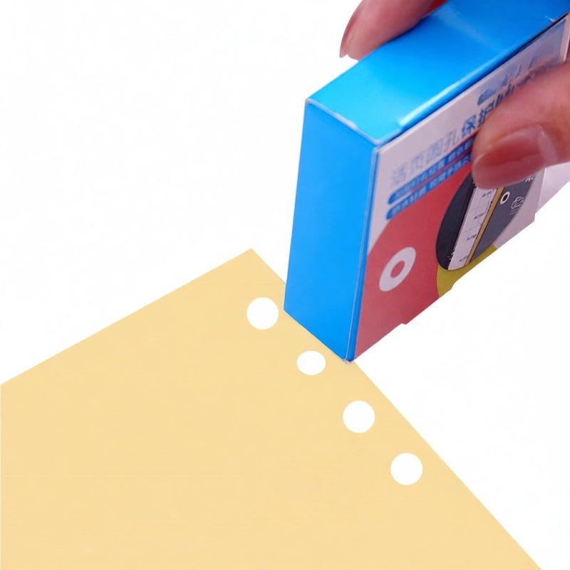 Paper Hole Reinforcements: 250 Transparent PVC Waterproof Self-Adhesive Stickers - 6mm Inner 15mm Outer Diameter Hole Protection for Loose Leaf Paper, File Repair, DIY Albums & Document Marking - Image 1