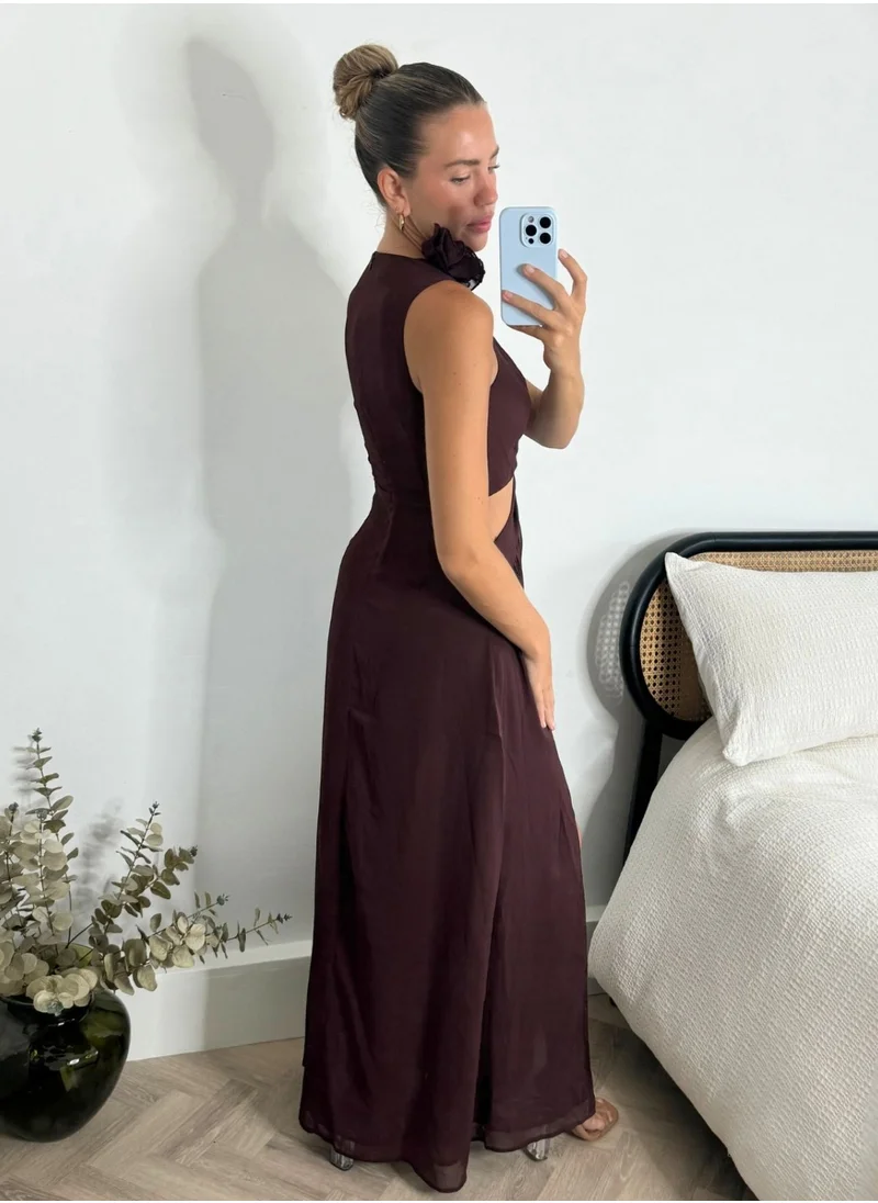 ستايل تشيت Layla Maxi Dress With Shoulder Corsage