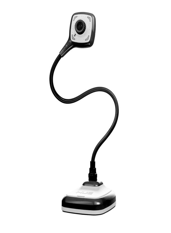 HUE HD Pro Flexible USB 11x17 Document Camera and Classroom Visualizer for Teachers: Built-in Microphone/Lights, Windows, macOS, Chromebook Compatibility (Black Camera) - Image 1