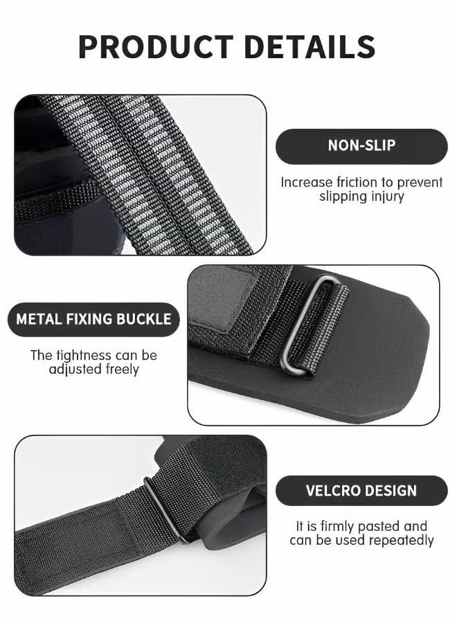 STL 2 PCS Lifting Wrist Straps for Weightlifting Power Weight Lifting Wrist Wraps for Weightlifting, Bodybuilding, Powerlifting, Strength Training, Deadlifts Straps - Image 3