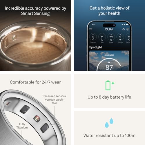 OURA خاتم أورا 4 - فضة مصقولة - مقاس 11 - مقاس قبل الشراء - Image 5