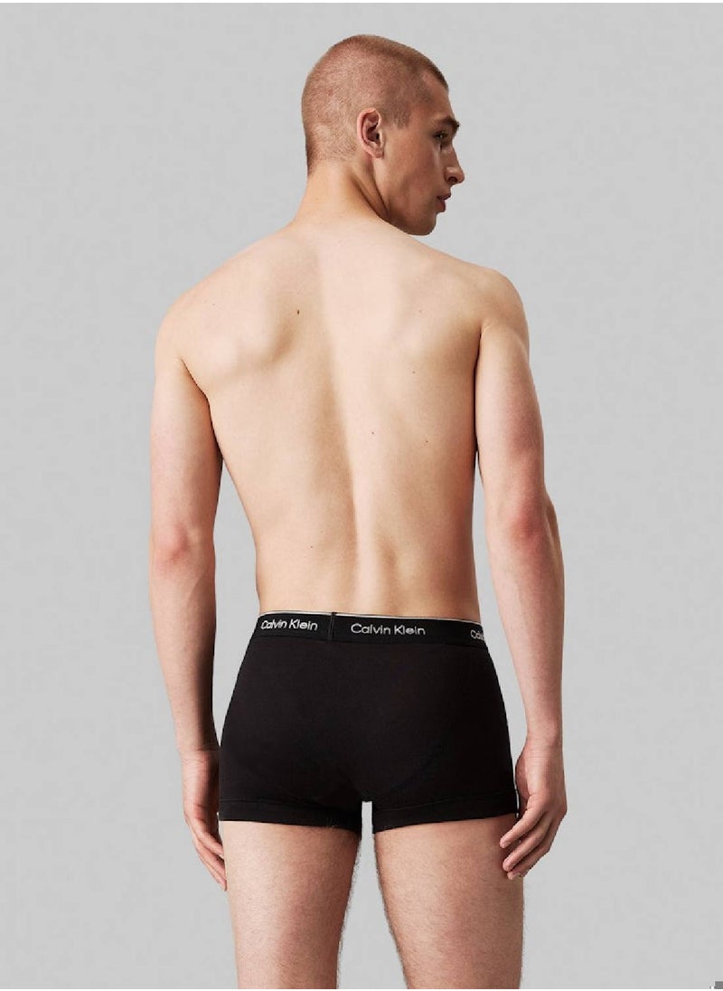 CALVIN KLEIN - Men's 3 Pack Trunks - Cotton, Black - Image 1