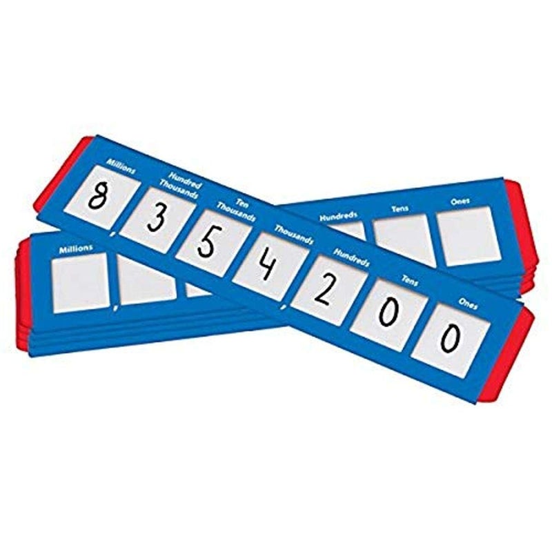 Didax Educational Resources Place Value Sliders: Ones to Millions (Set of 10)