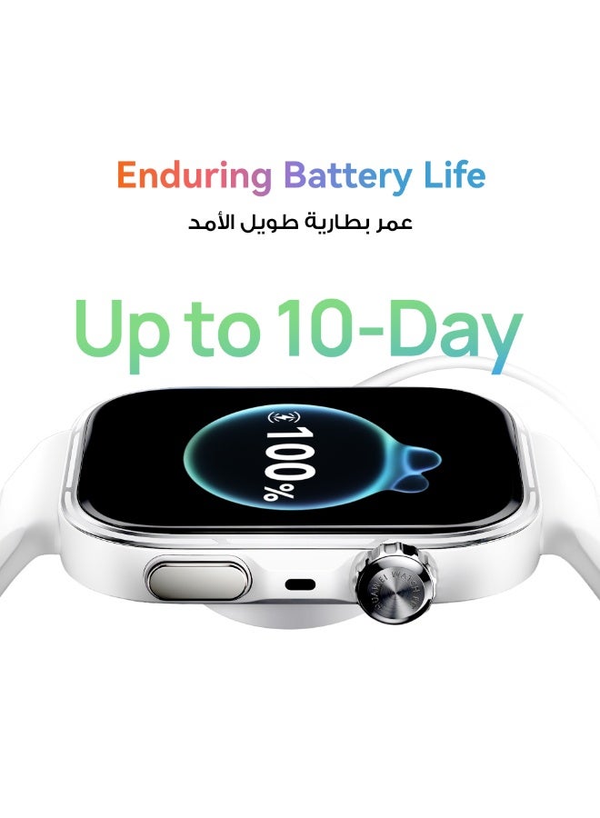 هواوي ساعة HUAWEI WATCH FIT 5 Pro الذكية، شاشة FullView بحجم 44.5 مم، متوافقة مع iOS و Android، عمر بطارية يصل إلى 10 أيام، رياضة الجولف، إدارة الصحة، مراقبة النوم والقلب، ECG، NFC، تمارين صغيرة، باللون الأسود مع حزام بديل مجاني 3 إناث - Image 2