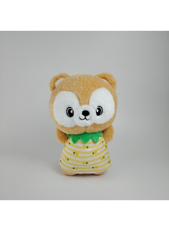 Cute Eight-inch Plush Toy Doll Wedding Throwing Doll Doll Doll Gift Logo-Specifications:flower Skirt Fox  - Image 1