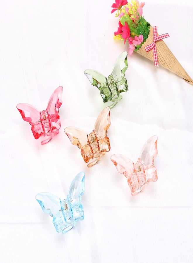 NAISIER Hair Accessories - 3.3 inch Butterfly Hair Claw Clips, Large Sized Jaw Clips for Girls and Women, 5 Pack - Image 2