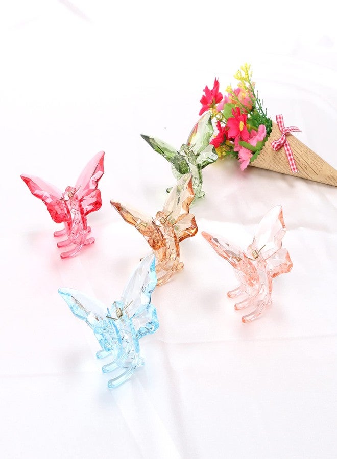 NAISIER Hair Accessories - 3.3 inch Butterfly Hair Claw Clips, Large Sized Jaw Clips for Girls and Women, 5 Pack - Image 3