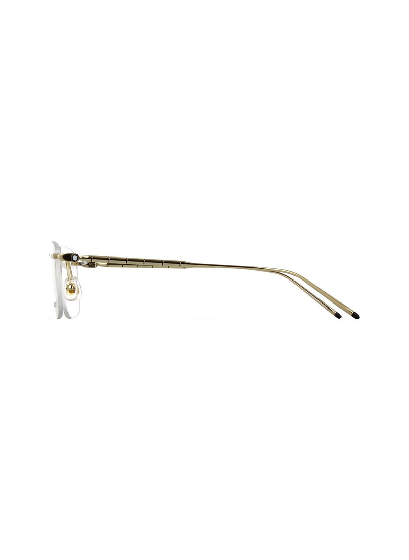 MONTBLANC إطار نظارة طبية مربع للرجال - MB0215O 001 55 - مقاس العدسة: 55 مم  - Image 3