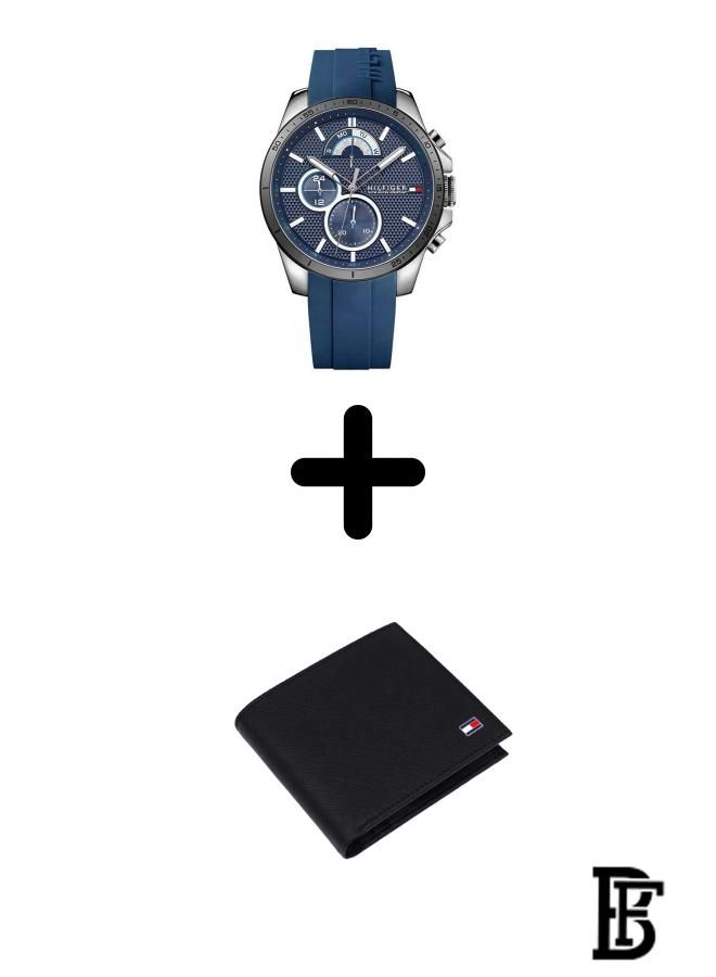 TOMMY HILFIGER Tommy Hilfiger Chronograph Watch 1791350 + Tommy Wallet  - Image 1