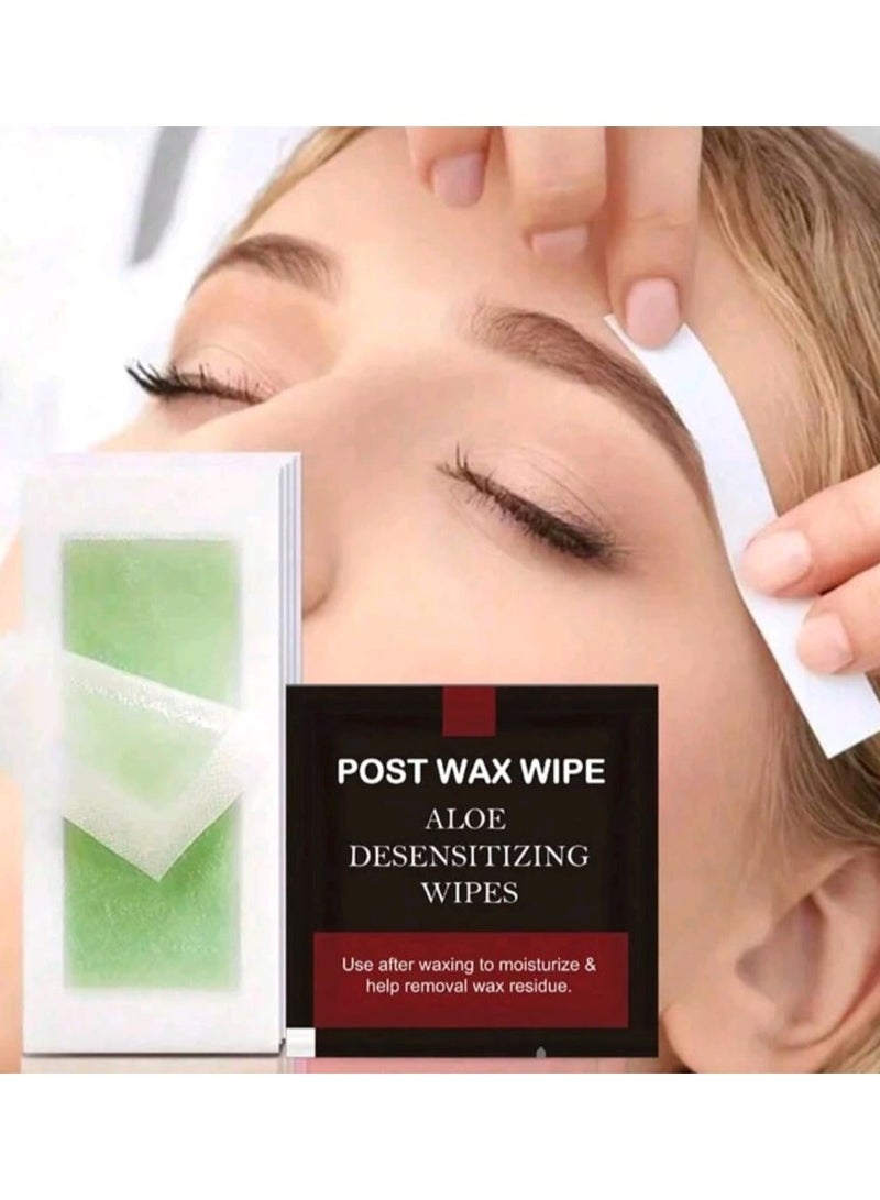 Facial Wax Strips, Facial Hair Removal, Quick And Painless Hair Removal Kit, For All Skin Types, 10 Pieces - Image 1