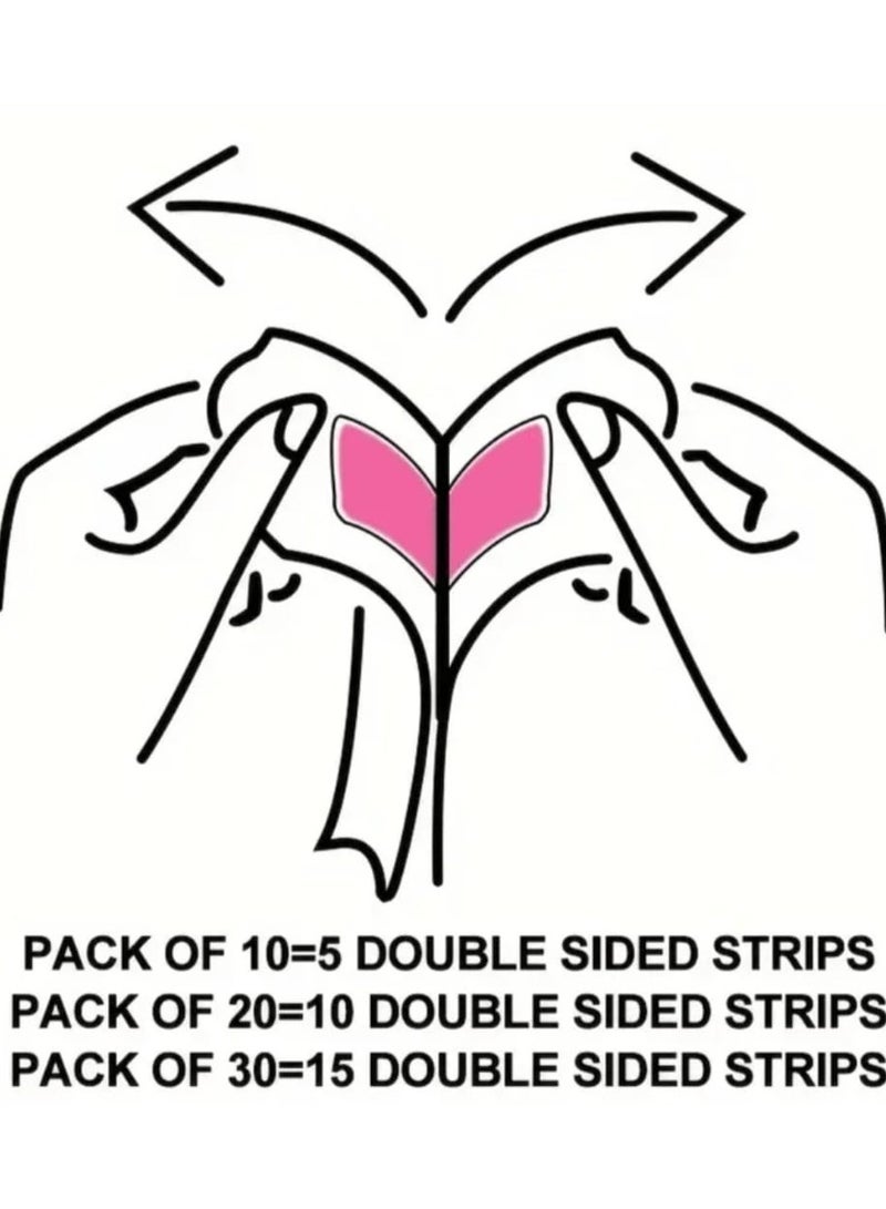 Facial Wax Strips, Facial Hair Removal, Quick And Painless Hair Removal Kit, For All Skin Types, 10 Pieces - Image 3