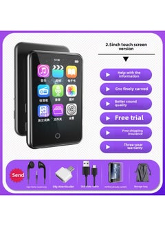 Generic Lan Hui 3 Walkman Student Player 4 Senior High School English Listening To Songs Special Fiction Artifact Bluetooth 5-Body Color:2.5inch Touch Screen Version - Elegant Gray [cnc Process/free Headphones/protective Case/storage Bag/o-Memory Capacity:32gb-official Standard Configuration  - Image 1