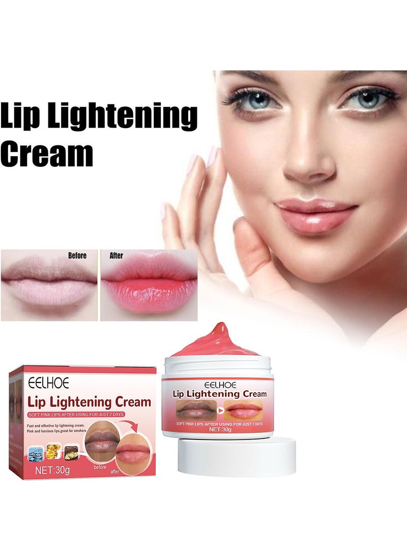 EELHOE Fresh Lightening Cream Lip Balm - Whitening, Moisturizing, and Nourishing Essence for Dark Lips - Image 2
