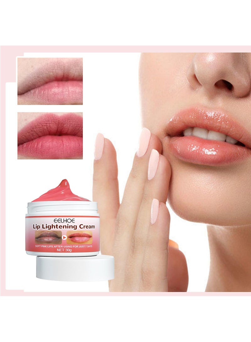 EELHOE Fresh Lightening Cream Lip Balm - Whitening, Moisturizing, and Nourishing Essence for Dark Lips - Image 3