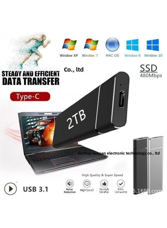SSD Mobile Solid State Drive 16TB 8TB 4TB 2TB1TB Shipped On The Same Day-Capacity:1TB-Interface:Silver - Image 4