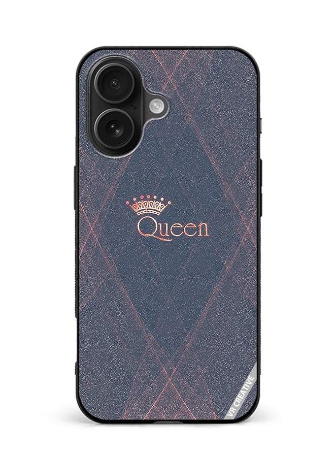 VR CREATIVE Protective Case Cover For Apple iPhone 16 Queen Design Multicolour