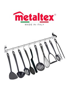Metaltex Metaltex Rapid Nylon Kitchen Tool Set – 10-Piece Heat-Resistant Cooking Utensil Pack  - Image 1
