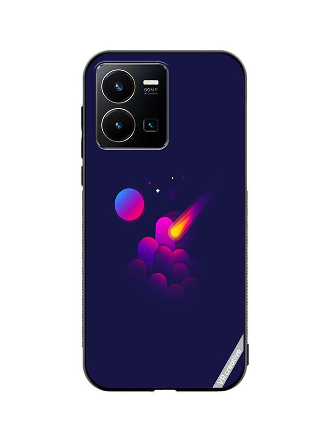 Protective Case Cover For Vivo Y35 Space Minimalist Design Multicolour